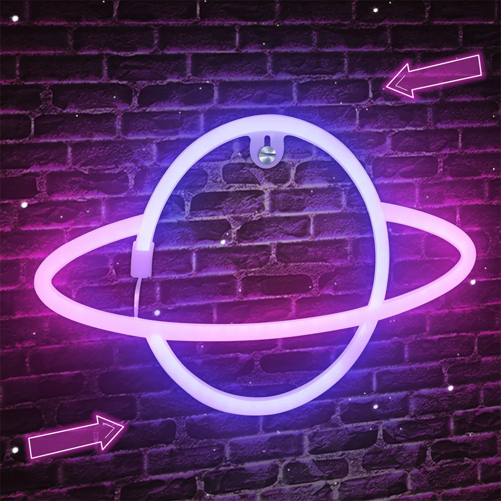 Светодиодный неоновый светильник &quotПланета&quot декор для спальни неоновая лампа