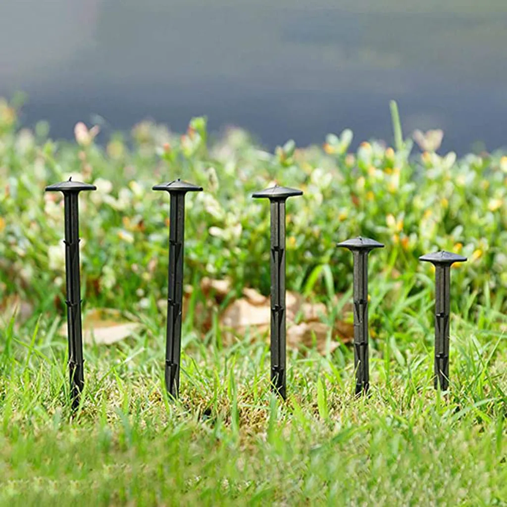 50 шт Пластиковые садовые покрытия ткань крепежные кольи шипы лужайки штифты