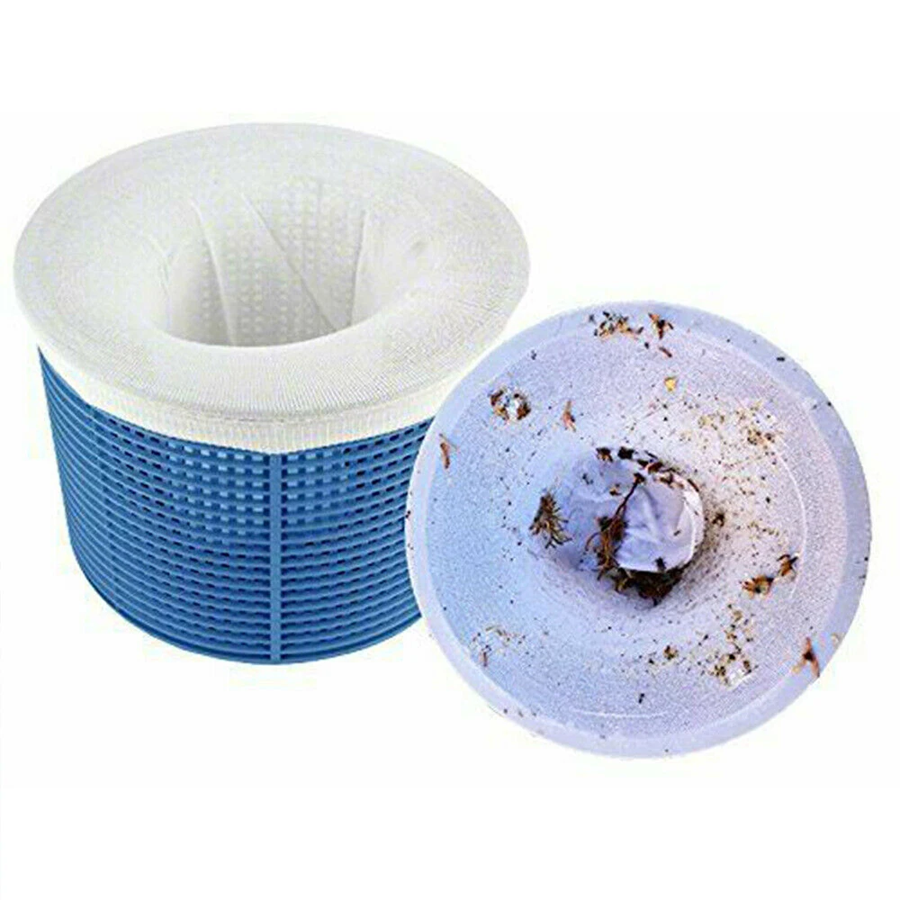 

10pcs Swimming Pool Filter Bag Skimmer Basket Filter Saver Bag Fine Mesh Replacement Bag Home Garden Supplies