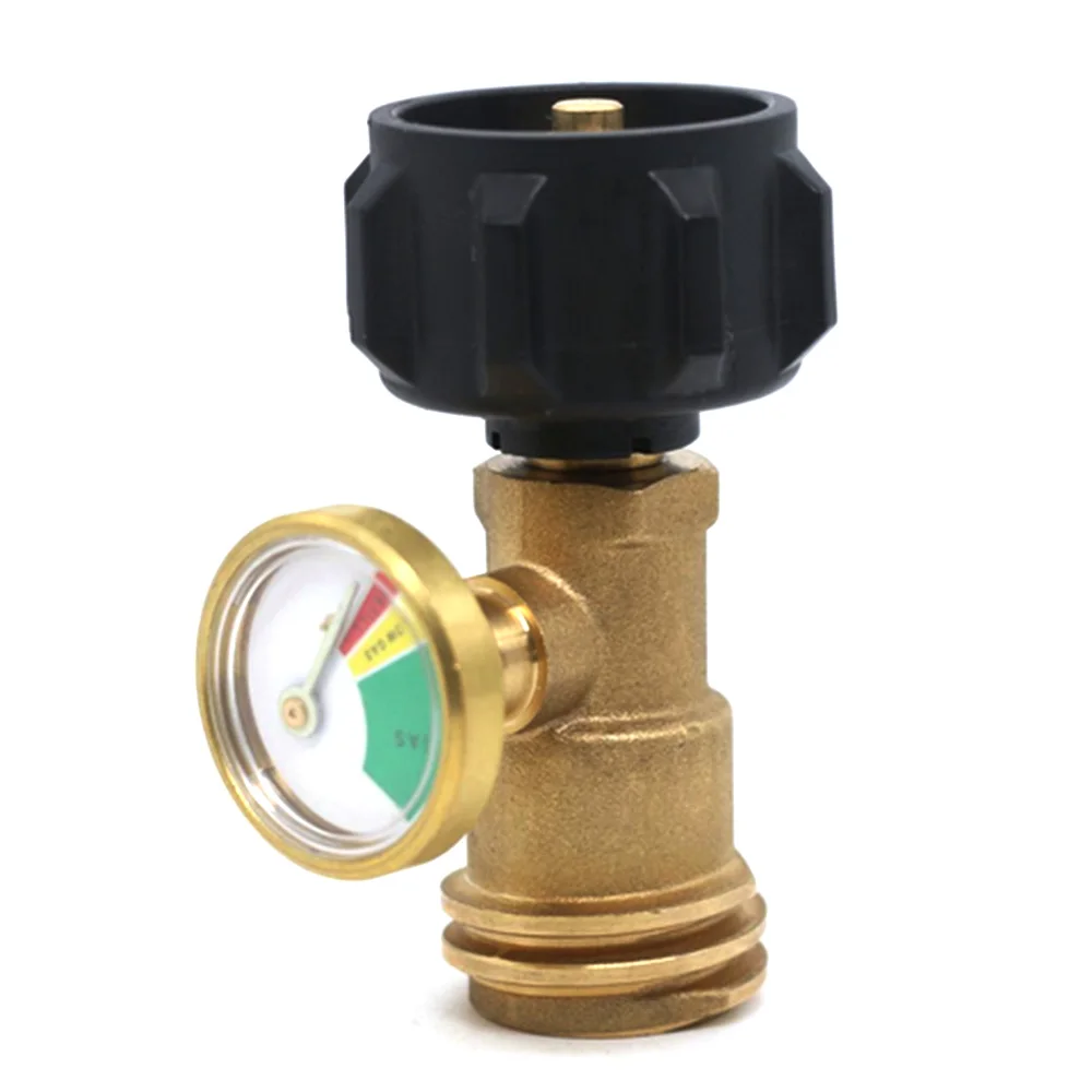 Пропан бак латунный адаптер манометр для Lp газовый гриль газовая горелка барбекю