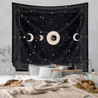 Настенный подвесной гобелен с изображением мандалы, астрологии, Солнца и Луны, для спальни, украшение для дома, психоделическая ткань