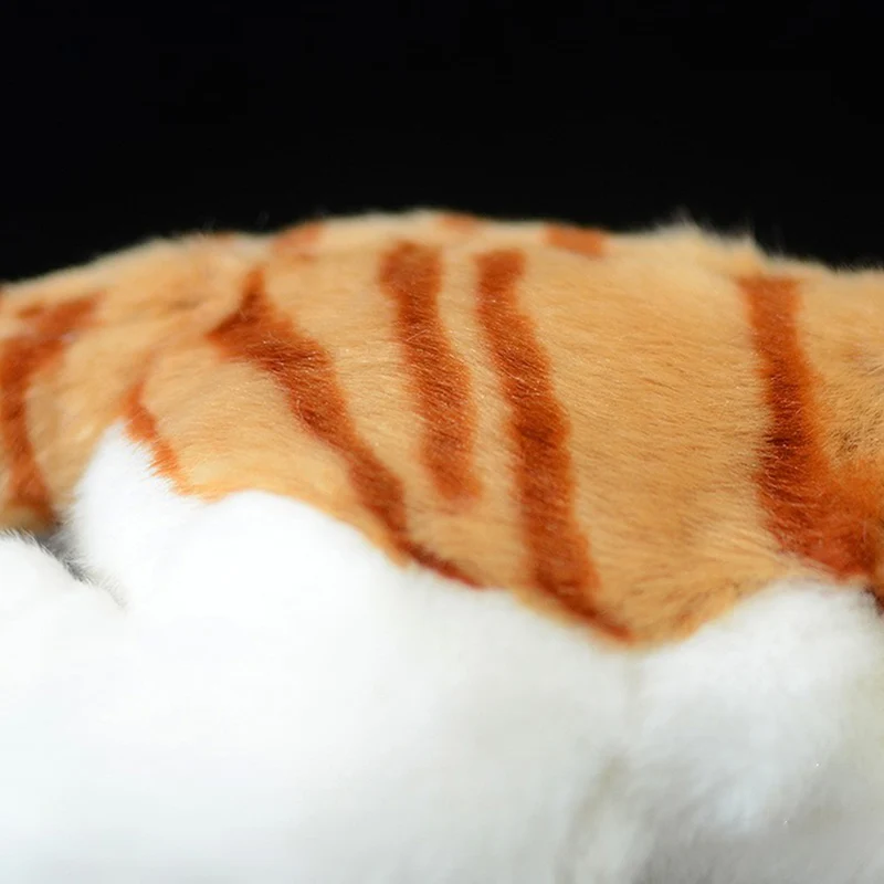 

37cm Lifelike Yellow Stripe Tabby Plush Toy American Shorthair Cat Simulation Real Life Doll Children Baby Lovely Birthday Gift