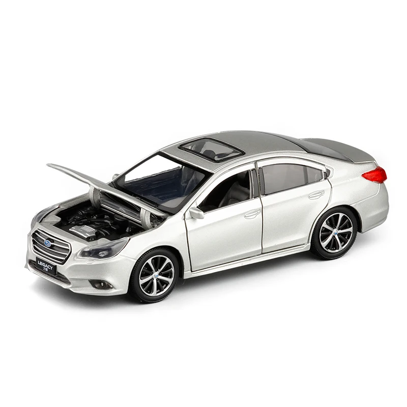 

Bisney 1:32 Simulation Subaru Legacy Model Car Sound Light Pull Back Car Products Children's Toy Alloy Car Model For Kids Gifts