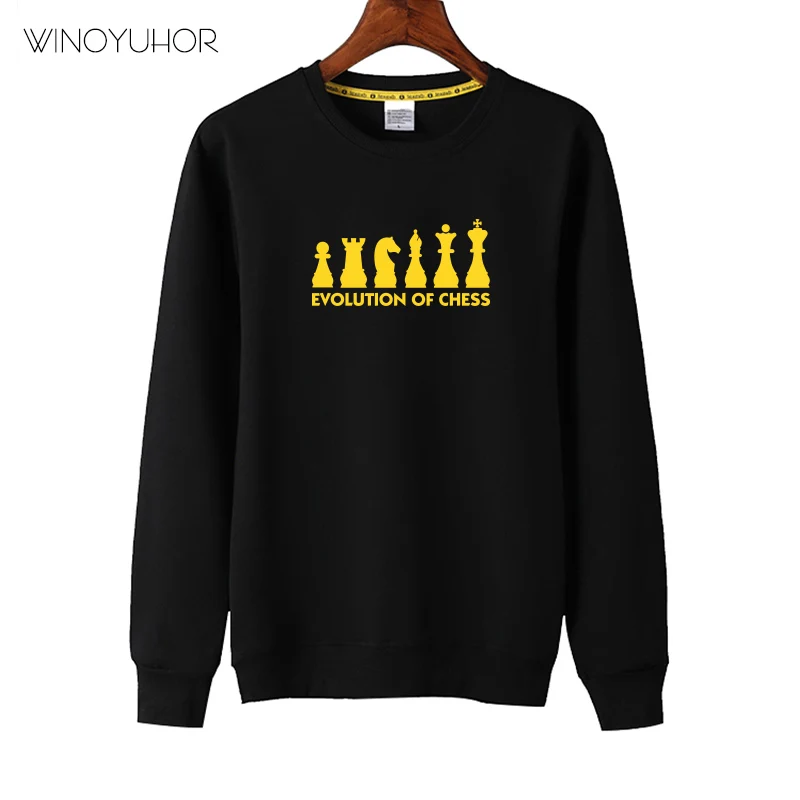 Модная детская толстовка с принтом Эволюция шахмат детские весенние топы