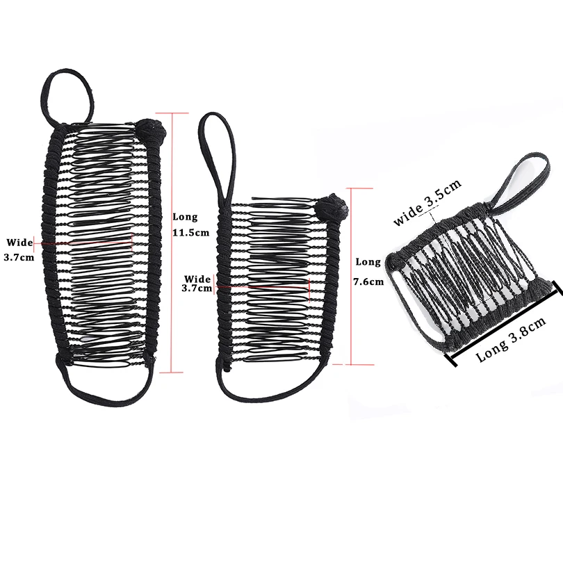 Женская заколка-банан расческа для волос растягивающаяся профессиональная