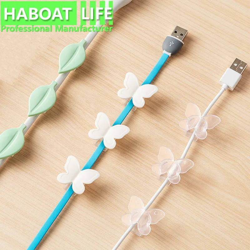 

9pcs Wire Storage Cable Organizer Retainer Network Cable Line Clip Buckle for Home Decoration Office D