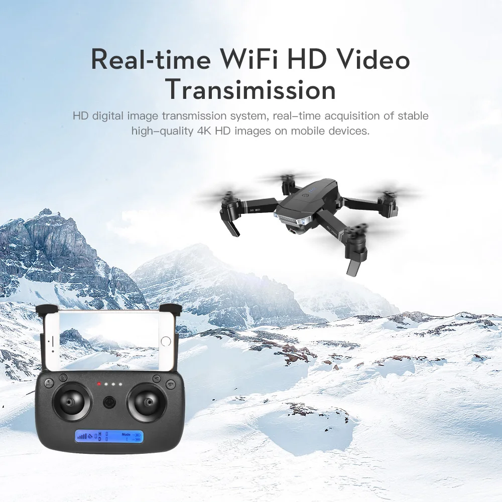 Зверь SG901 GPS Дрон 50X зум 3 осевому гидростабилизатору 4K HD Камера Широкий формат 5G Wi