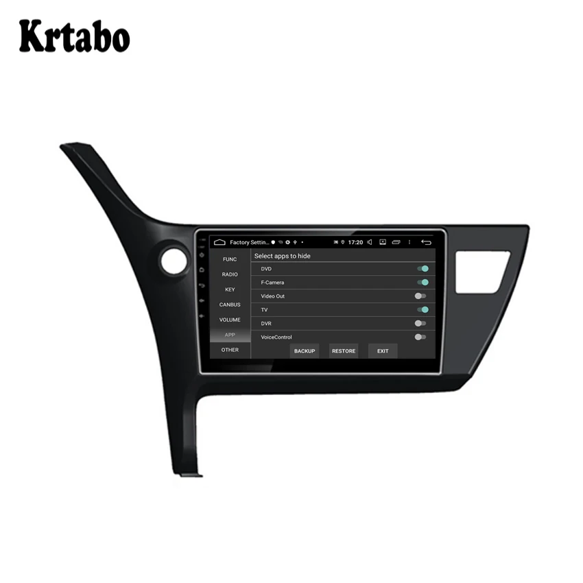 Автомобильный радиоприемник Android мультимедийный плеер 4G RAM для TOYOTA Corolla Innova Crysta 2016