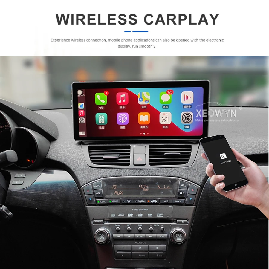 128g 12 3 дюймов Android 10 для Honda Acura MDX 2008 2009 2010 2011 2012 2013 мультимедийный автомобильный