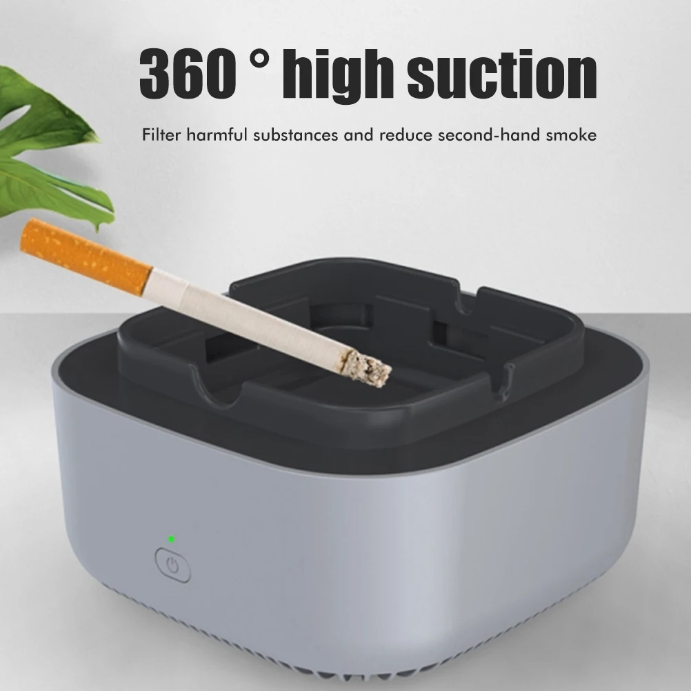 

Direct Suction Smokeless Ashtray 360 Degree Surround Air Purifier Automatic Shut-down Ashtray Air Filter For Home
