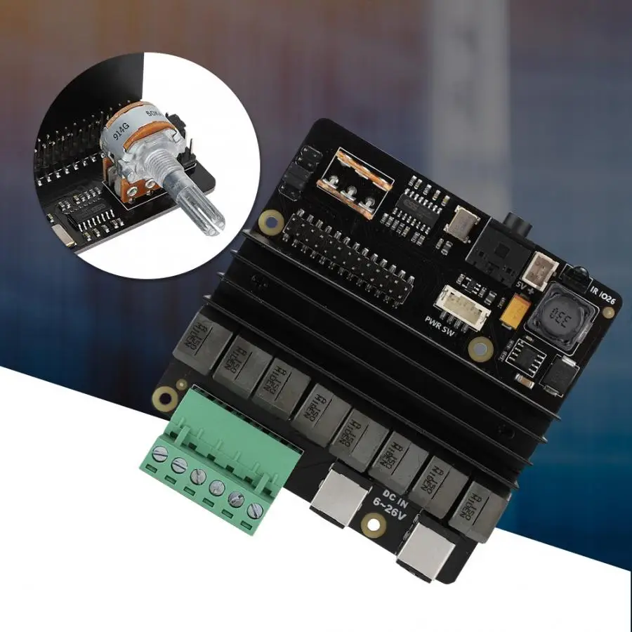 Стерео аудио Плата расширения HIFI DAC класса D усилитель звука для Raspberry Pi 4 Модель B/3B+/3B аудио Плата