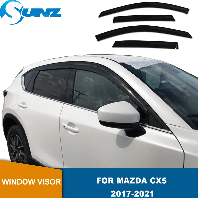 Дефлектор бокового окна для Mazda CX 5 CX5 2017 2018 2019 2020 2021 черный акрил используются в