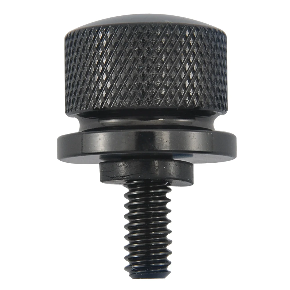 Motorcycle Rear Fender Passenger Seat Bolt Screw Knob Cover For Harley Sportster XL 883 1200 Dyna Softail Touring Black Aluminum |
