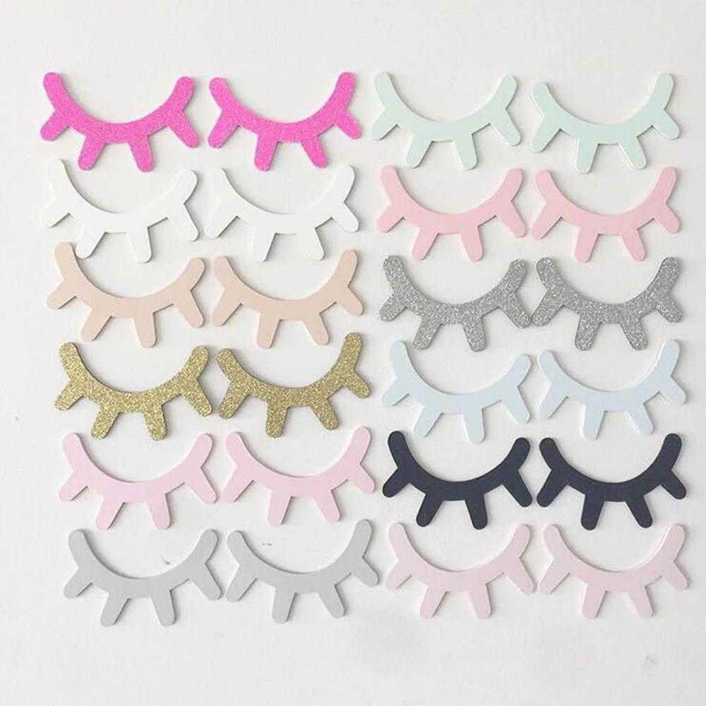 1 Pair 3D Eyelash Decoration Wall Cute Wooden Shelves Decor Accessories Children Kids Baby Living Room Home JPDZS1003 | Дом и сад