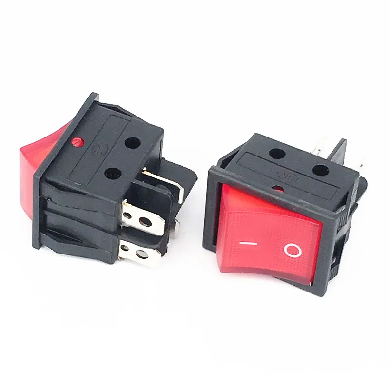 5 шт. 4 контактный красный переключатель света лампы 2 Позиционный Переключатель