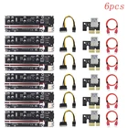 Райзер VER009S PLUS PCI-E 009S PCI Express PCIE 1X на 16X, удлинитель, 1 м, 0,6 м, кабель USB 3,0, SATA на 6-контактный разъем питания для видеокарты