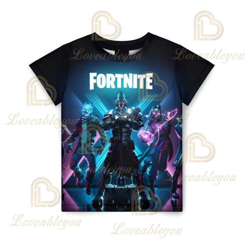 Футболка Fortnite для детей футболка с 3D принтом банан Пейсли мужская женская летние