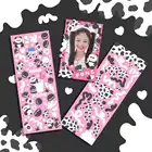 Милые лазерные наклейки сделай сам с изображением розовых коров, скрапбукинг, звезды, погоня за идолом, открытки, парные подарки, Канцелярские Декоративные наклейки