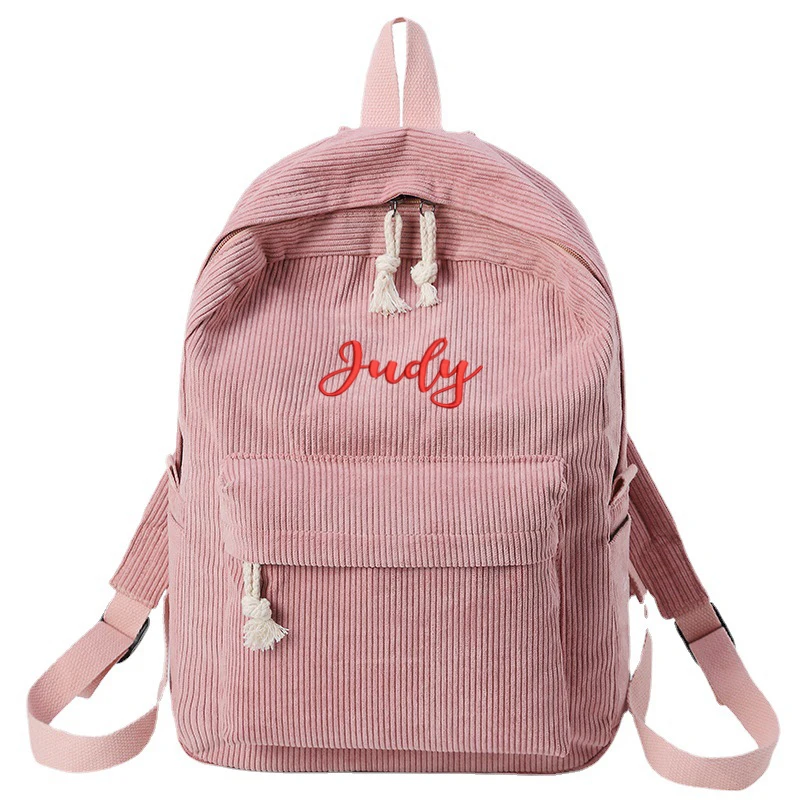 Embroidered Custom Large Capacity Schoolbag For Student And 