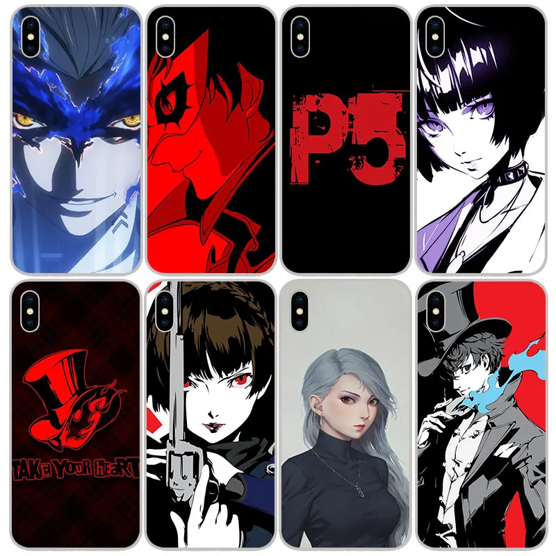 Мягкие силиконовые чехлы Persona 5 из ТПУ для iPhone 11 Pro XS Max X XR 8 7 6S Plus 5s SE 4S силиконовый