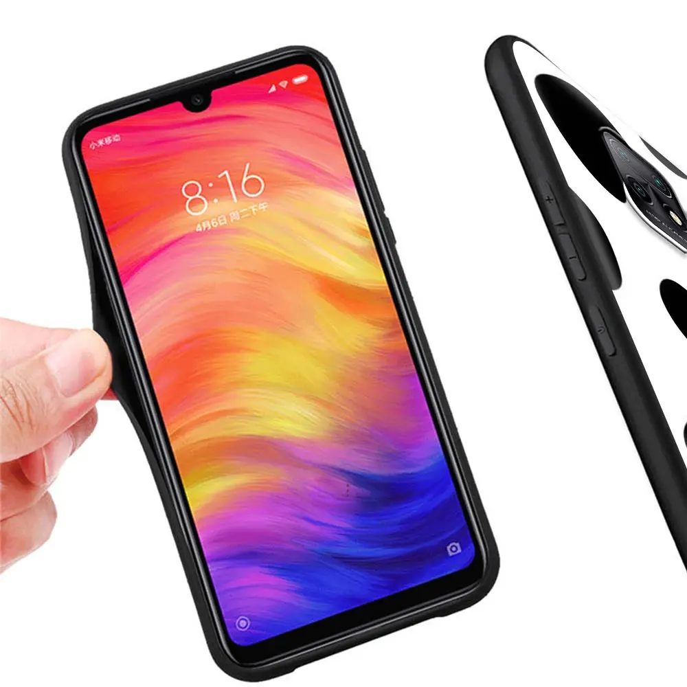 

Pink Cow Pattern Phone Case for Xiaomi Redmi Note 9S 8 8T 7 9 9A 7A K30 Pro 8A 9C 6A TPU Soft Shell Cover Capa