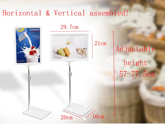 Оправа A4 белый поп плакат цена держатель для этикеток рекламный постер напольная