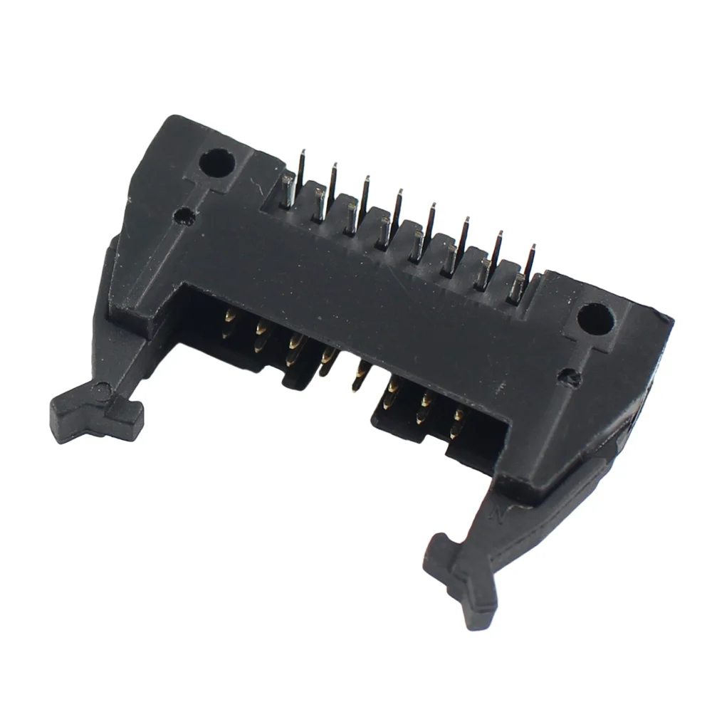 5pcs 2.54mm Pitch 14/16/26/34/40/50 Pin Male Right Angle Ejector Header Cable Connector DC2 IDC Socket 14P 16P 26P 34P 40P 50P |