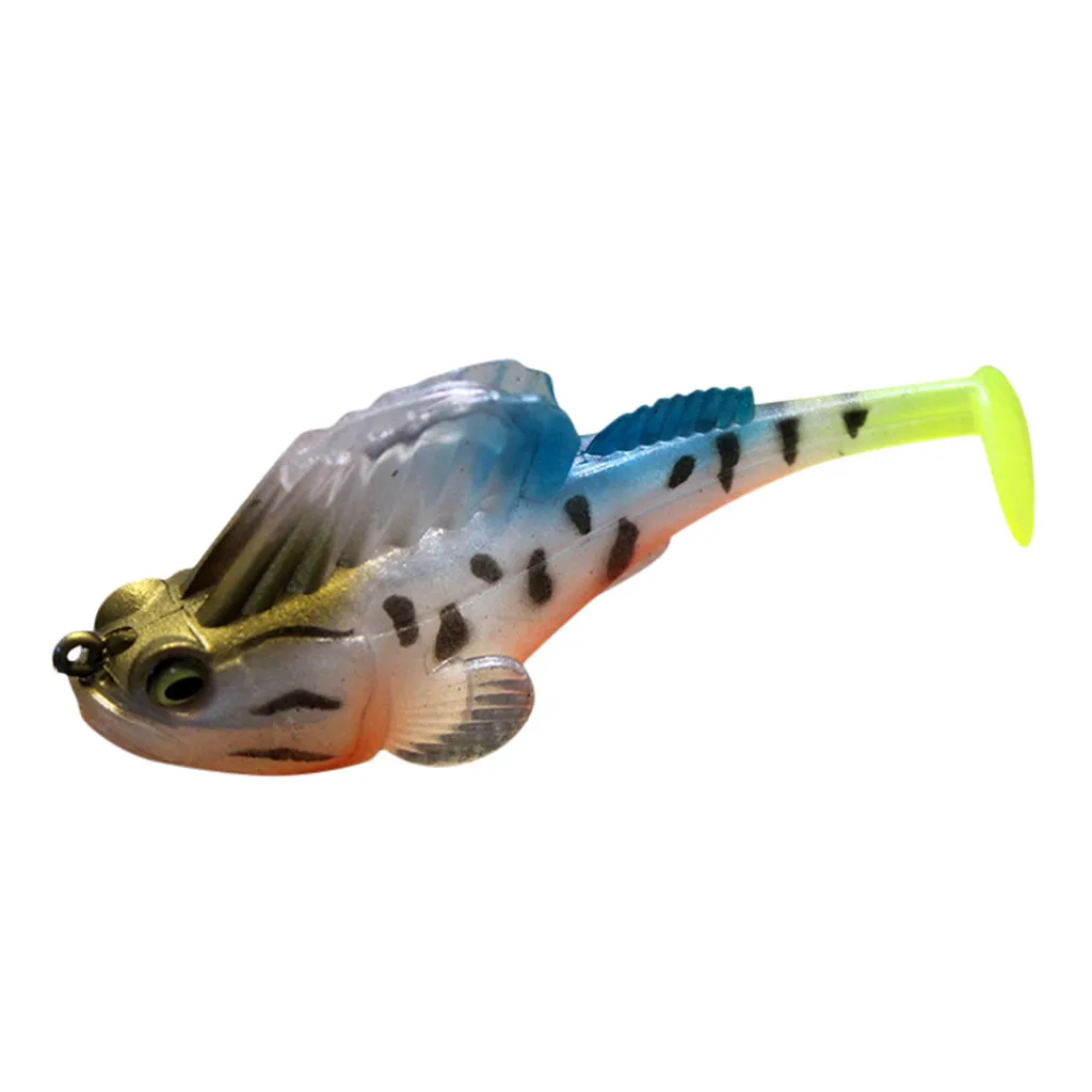1 PCS 10 Styles Jumping Fish Fishing Bait Tail Anti-hanging bottom Soft Crankbait Lures Floating Tackle#p4 | Спорт и развлечения