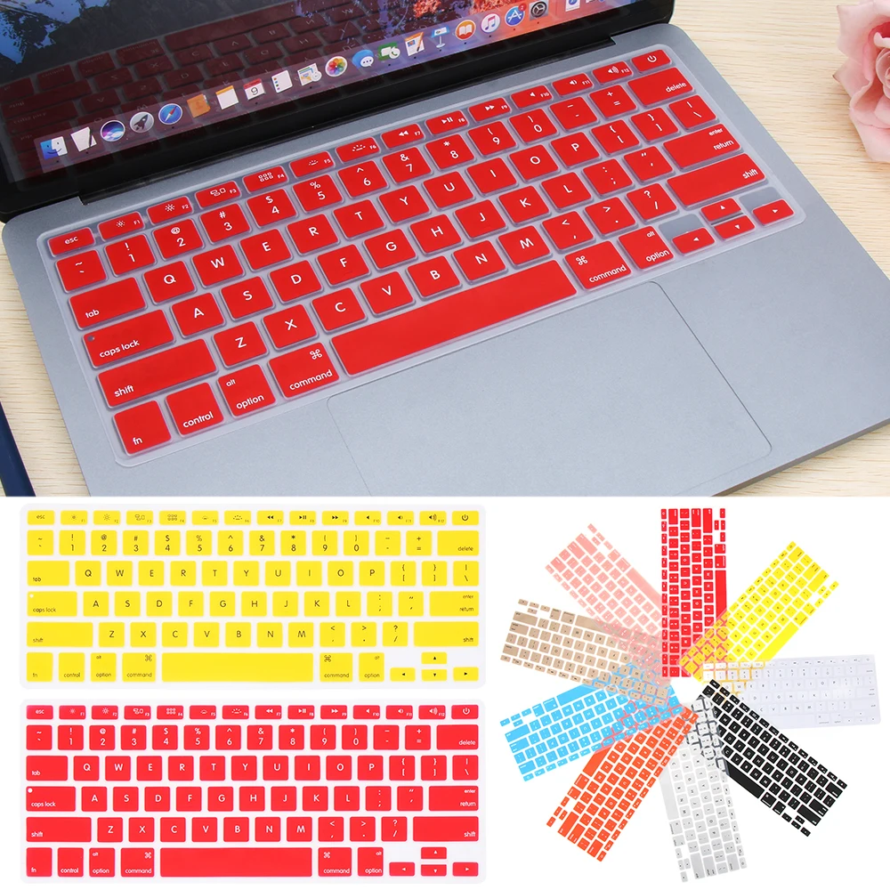 Силиконовая накладка на клавиатуру для Apple Macbook Pro Air аксессуары компьютера 13 15 17