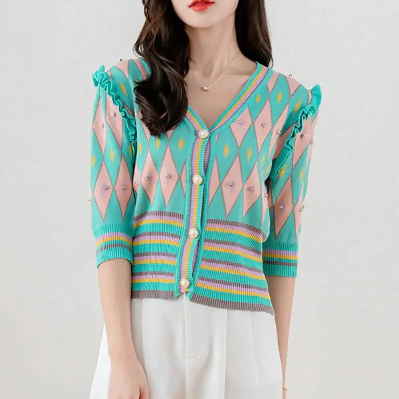 

Women's Knitted Sweater Cardigan Cardigan Button Jacket