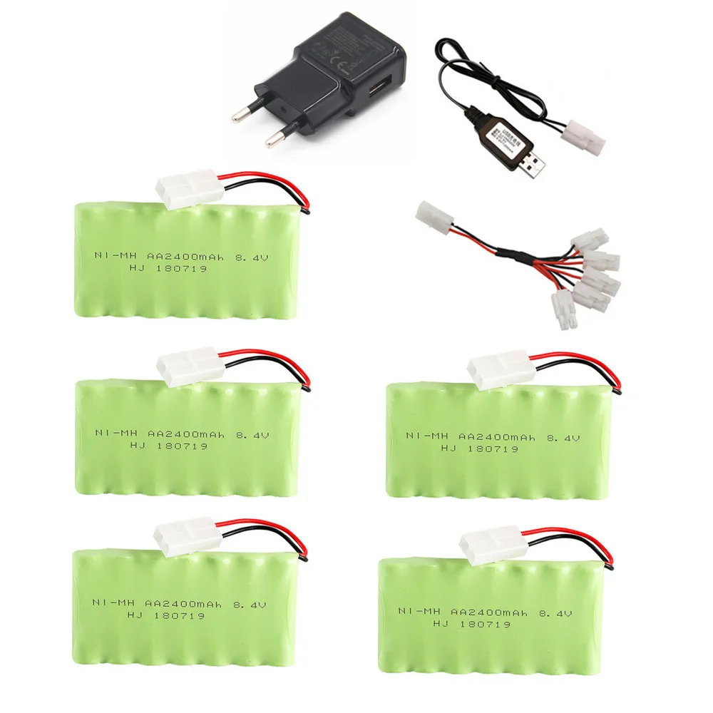8 4 v 2400mah Ni MH батарея + usb зарядное устройство набор для Rc игрушечный автомобиль