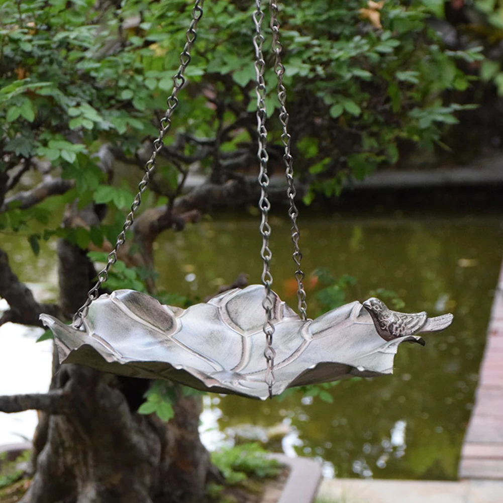 

Outdoor Garden Gift Easy Clean Iron Art Pathway Bird Feeder Parrot Home Decor Patio Food Dispenser Balcony Pet Supplies Hanging