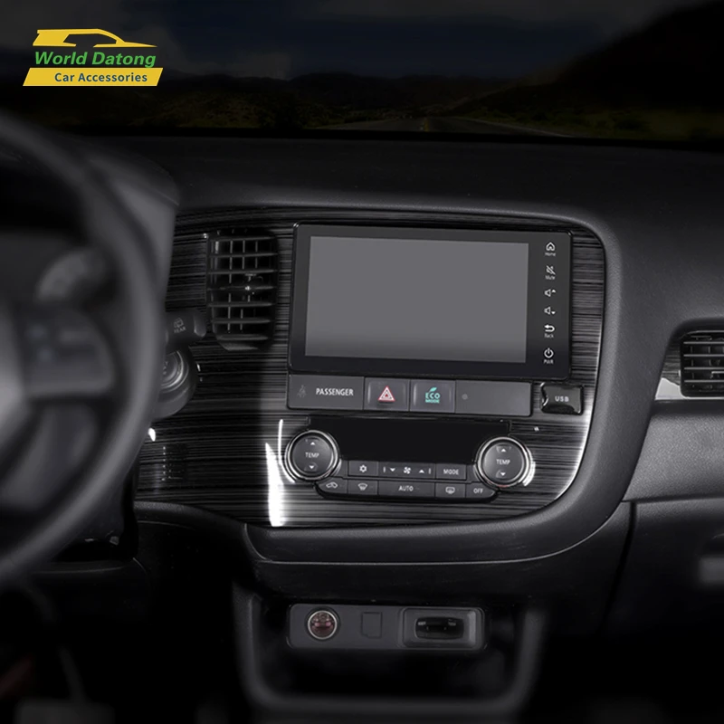 

Приборная панель автомобиля AC навигатор панель наклейки для Mitsubishi Outlander 2013-2019 Кондиционер Выход отделка