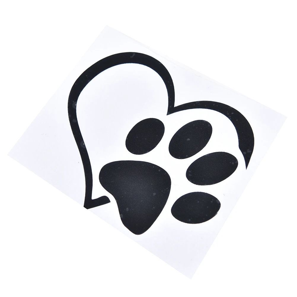 Наклейка на автомобиль грузовик бампер с окошком встроенное сердце кошка собака