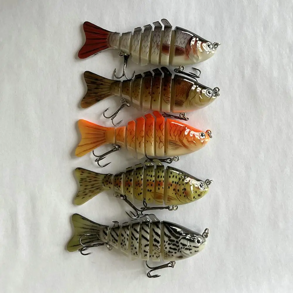 

1 шт. 10 см 14,8 г Удобная рыболовная приманка простой в использовании пластиковая многосекционная Реалистичная искусственная приманка для са...