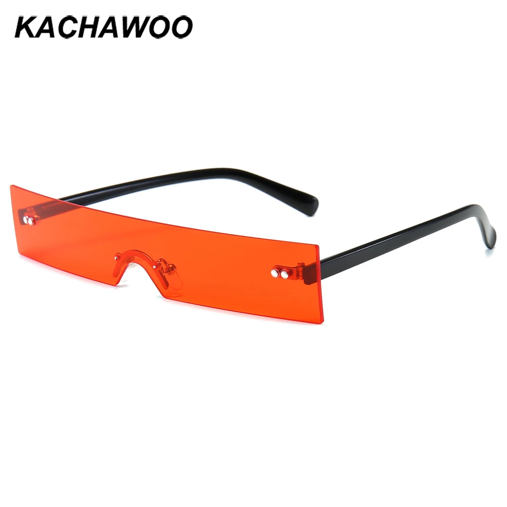 Мужские и женские Квадратные Солнцезащитные очки Kachawoo маленькие прямоугольные