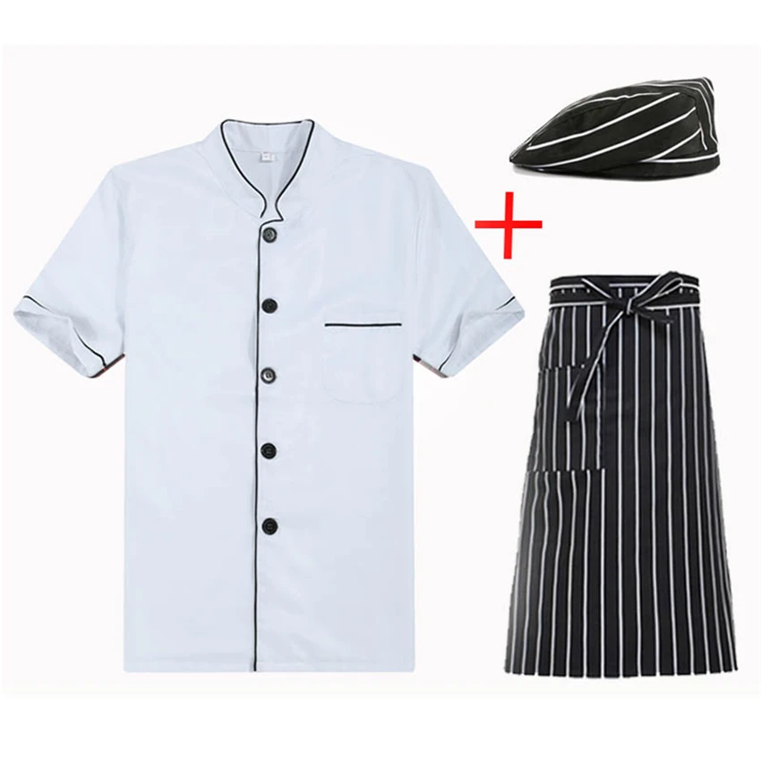 Куртка шеф повара для мужчин ресторанов кейтеринга сервировки еды униформа кафе