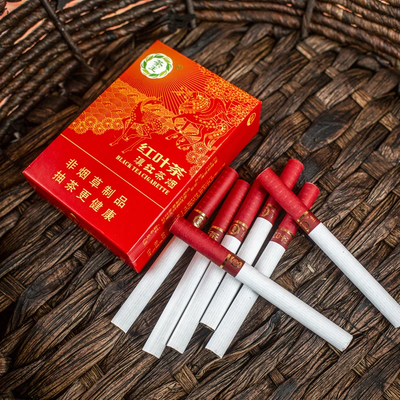 Red leaf Herbal Cigarettes clearing lung to Quit smoking No Nicotine& Tobacco Cigarettes Tea