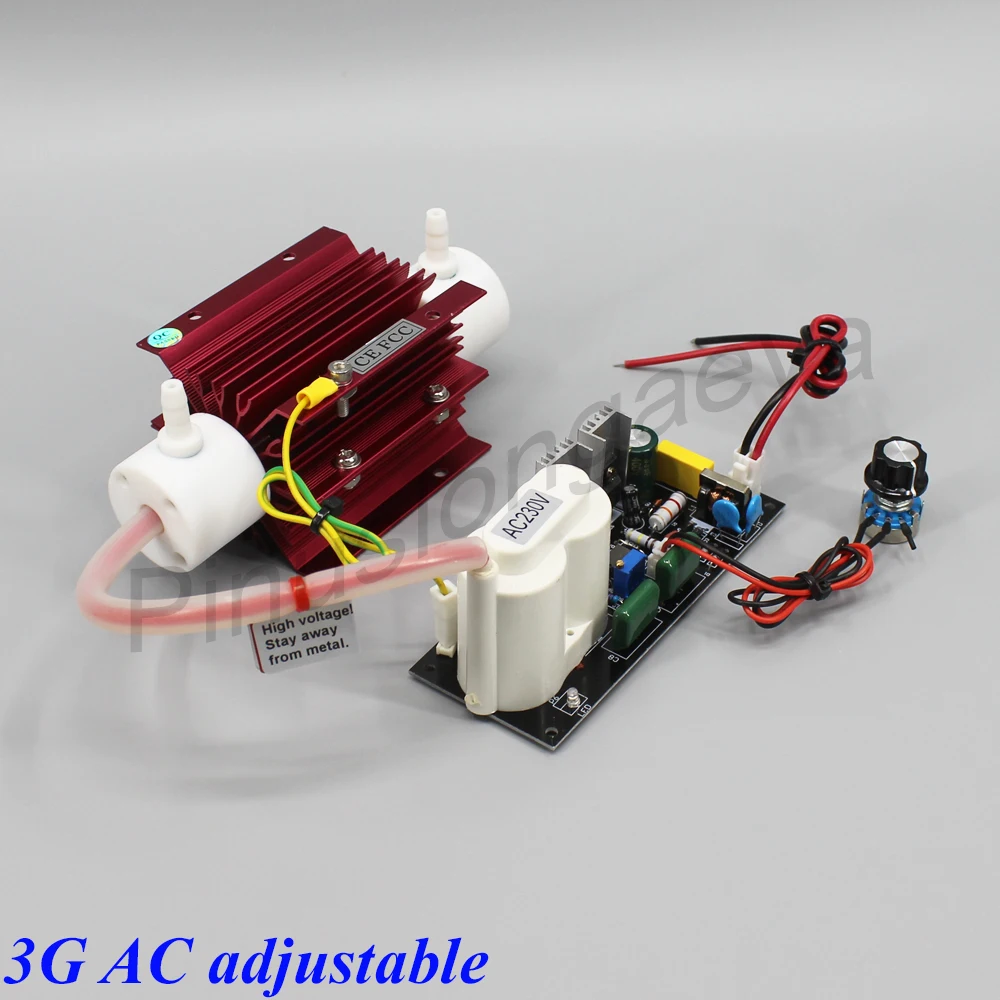 3G AC adjustable Pinuslongaeva 3 Гц/ч 3 грамма Регулируемая кварцевая трубка типа генератора озона комплект очистки питьевой воды озонатор очиститель воды воздуха - Цвет: 3G AC adjustable