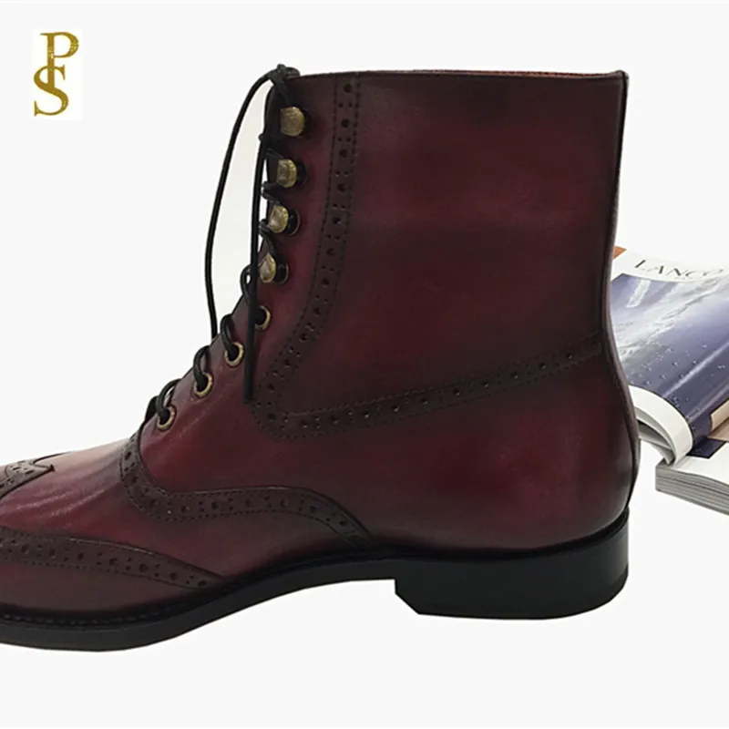 Мужская обувь из воловьей кожи импортируется Франции на итальянской подошве