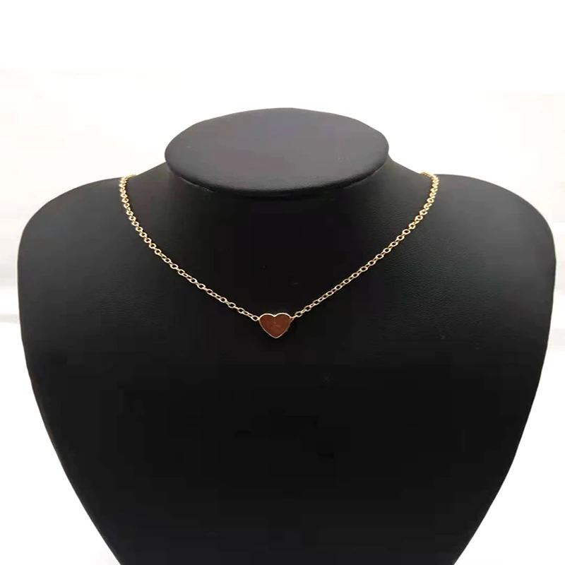PICKYZ крошечное ожерелье сердца для женщин короткая цепочка в форме кулон подарок