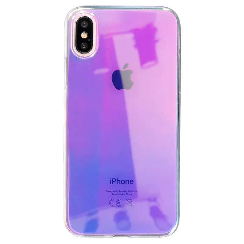 Брендовый лазерный фиолетовый светильник Tide для iPhone 11 Pro X XS Max XR 8 7 6 6s Plus