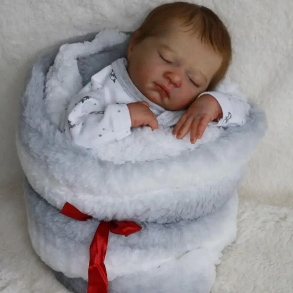 

NPK 16inch Reborn Doll Kit with Closed Eyes Baby Size Reborn Doll Kit Mariza Sleeping Baby Unfinished Doll Parts