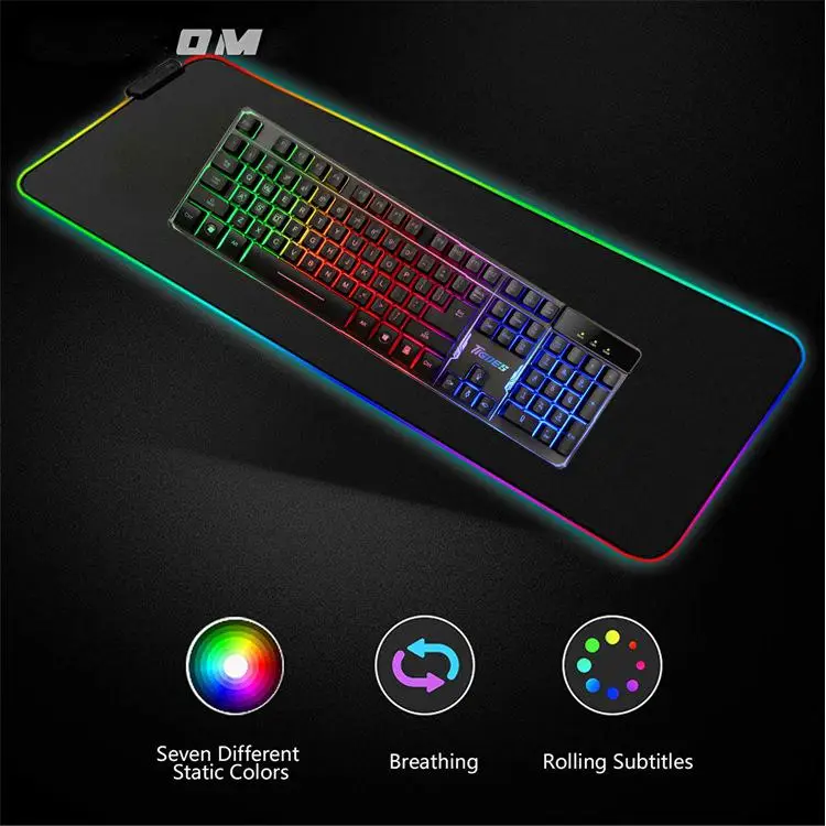

Lighting Mouse Pad Anti-slip RCB Colorful Gaming Mouse Mat 800*300*4MM/ 350*250*3MM