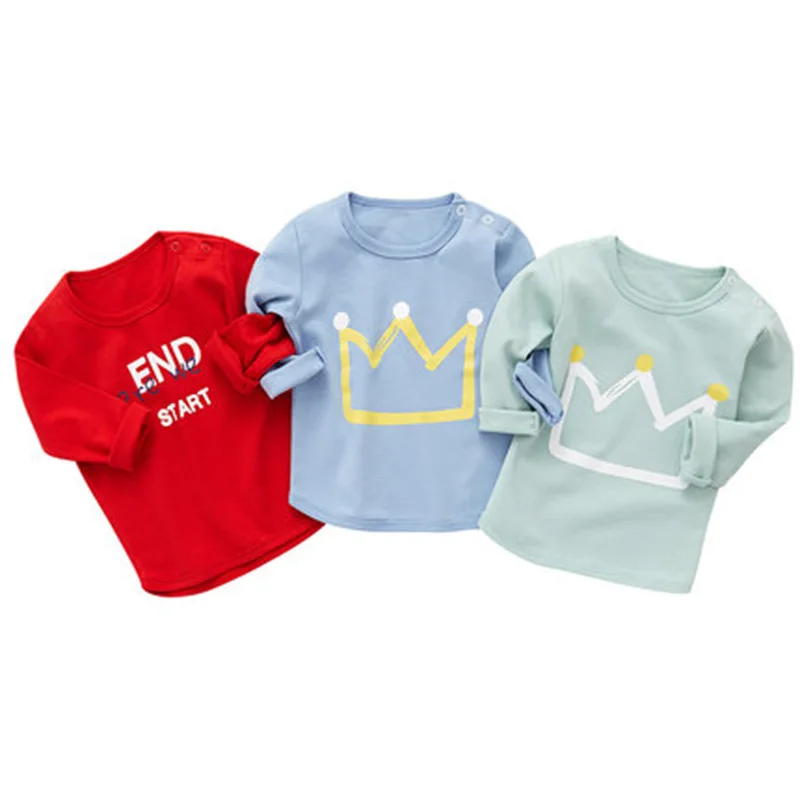 Весенние футболки для маленьких мальчиков хлопковая одежда девочек детские с