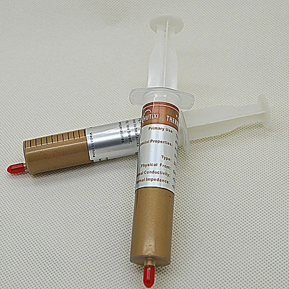 Нетоксичная и безвкусная теплопроводная паста для ЦП fan30g Золотая термопаста