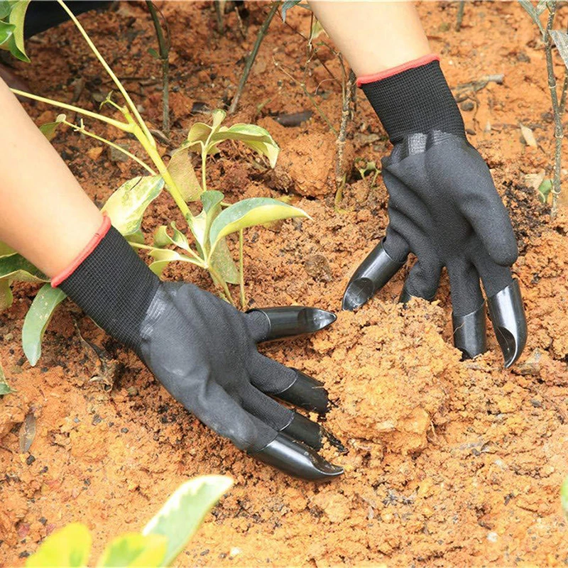 1 пара высококачественных садовых перчаток 8 пластиковых резиновых из АБС