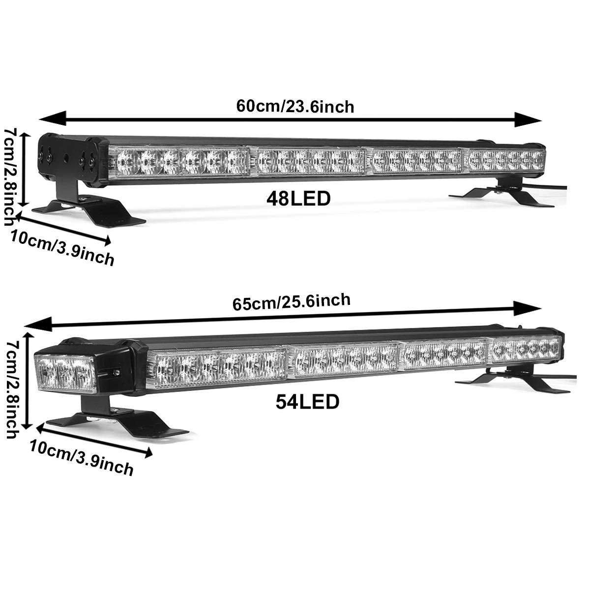 

Car Truck 162W 54 LED Four Side Traffic Advisor Strobe Emergency Flash Light Bar Universal Vehicle Warning Lightbar