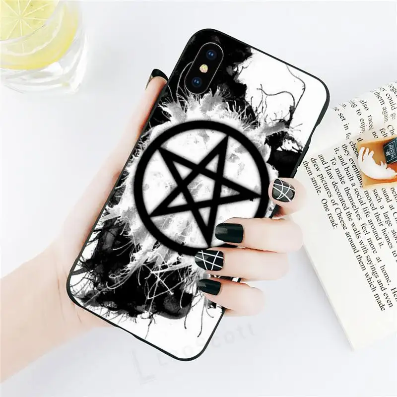 

Pentagram Demonic Satanic painting Phone Case for iPhone 11 12 pro XS MAX 8 7 6 6S Plus X 5S SE 2020 XR