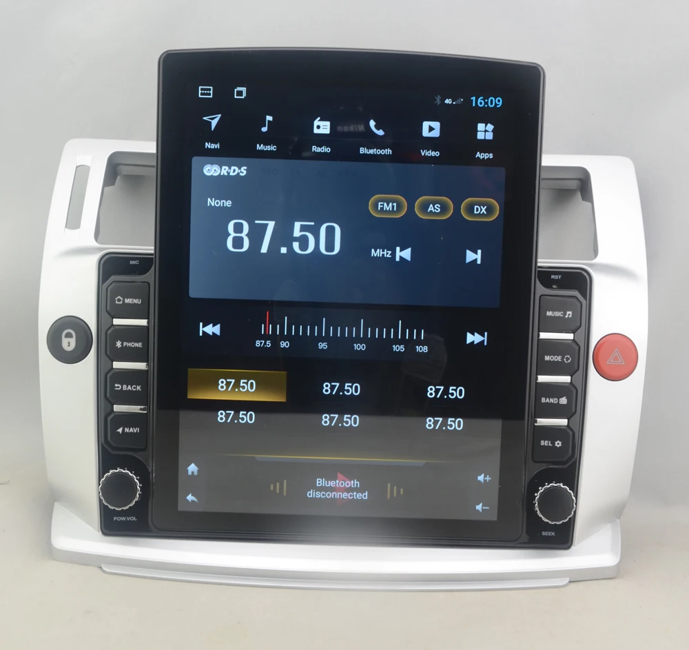 

9.7" octa core tesla style vertical screen Android 10 Car GPS Stereo Multimedia for Citroen C4 2004-2010
